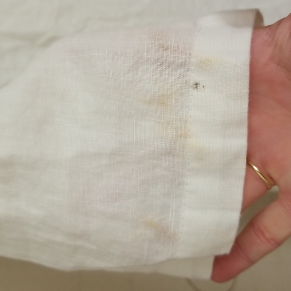 💛Malvin I 🖤 Linen Tunic / Coverup with Crochet Neckline - Picture 12 of 13